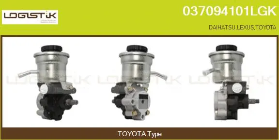 Pompe hydraulique, direction LGK 037094101LGK