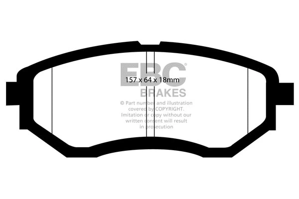 Kit de plaquettes de frein, frein à disque EBC Brakes DP21583