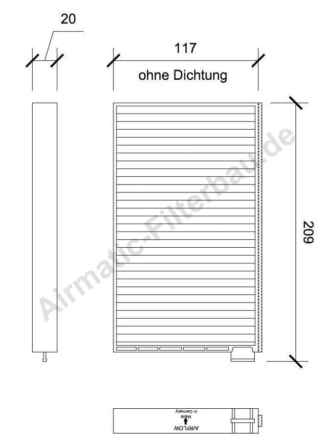 Filtre, air de l'habitacle AIRMATIC Filterbau IF0218S