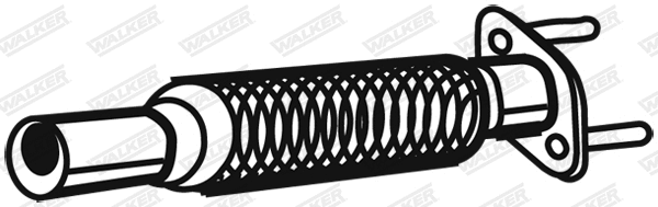 Tube ondulé, système d'échappement WALKER 21306