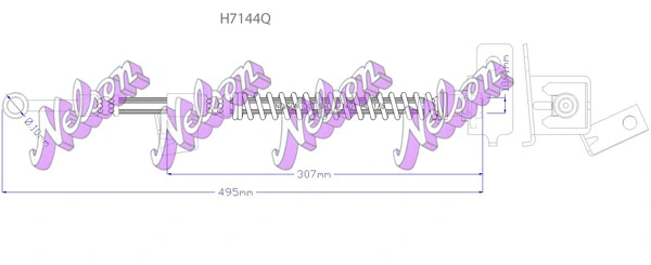 Flexible de frein KAWE H7144Q