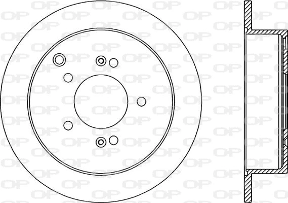 Disque de frein OPEN PARTS BDA2174.10