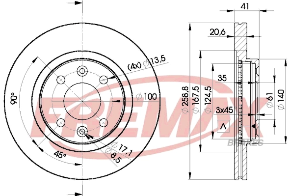 Disque de frein FREMAX BD-3550