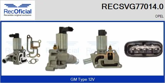 Vanne EGR RECOFICIAL RECSVG77014.0
