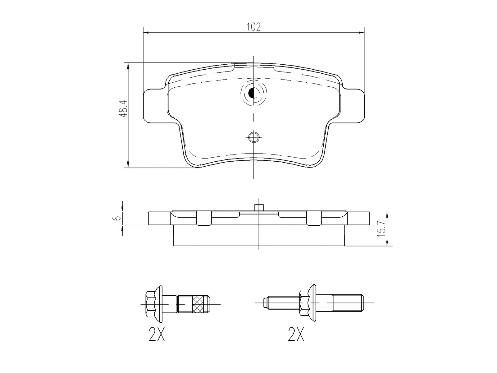 Kit de plaquettes de frein, frein à disque A.Z. Meisterteile AZMT-44-022-1267