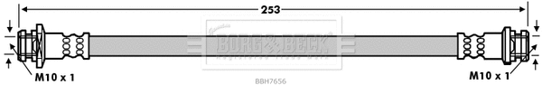 Flexible de frein BORG & BECK BBH7656