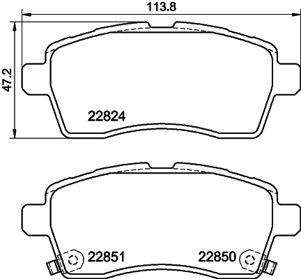 Kit de plaquettes de frein, frein à disque MINTEX MDB4029