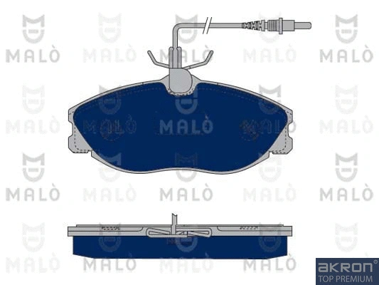 Kit de plaquettes de frein, frein à disque AKRON-MALÒ 1050385