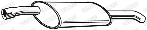 Silencieux arrière WALKER 07981