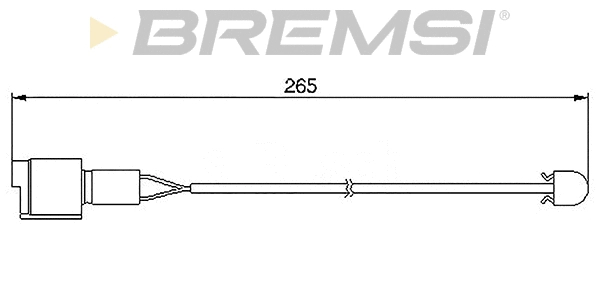 Contact d'avertissement, usure des plaquettes de frein BREMSI WI0502