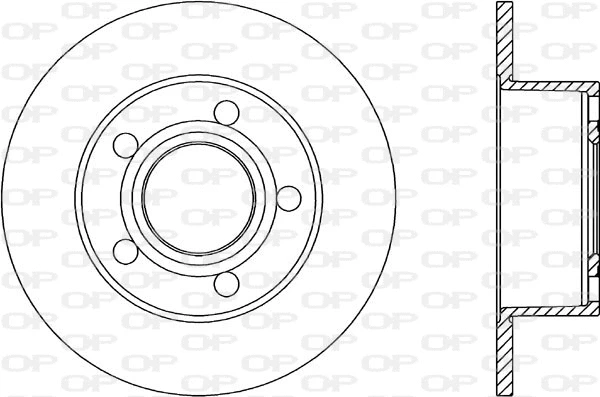 Disque de frein OPEN PARTS BDA1038.10