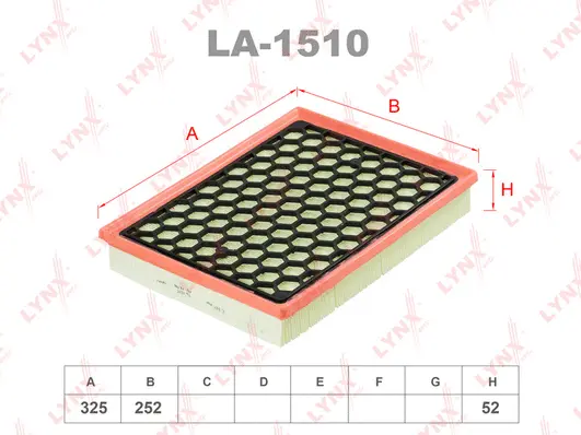 Filtre à air LYNXAUTO LA-1510