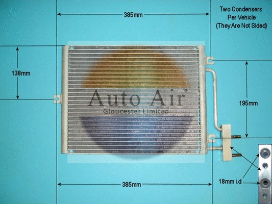 Condenseur, climatisation AUTO AIR GLOUCESTER 16-1260A