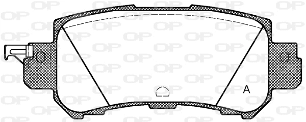 Kit de plaquettes de frein, frein à disque OPEN PARTS BPA1507.00