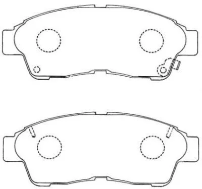 Kit de plaquettes de frein, frein à disque AISIN ASN-154