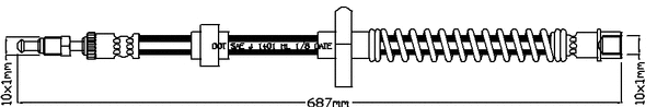 Flexible de frein JURATEK JBH1176R