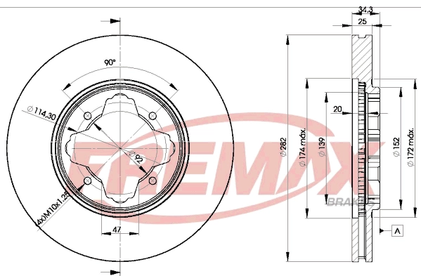 Disque de frein FREMAX BD-2582