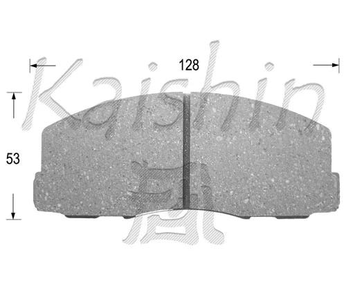 Kit de plaquettes de frein, frein à disque KAISHIN FK6017