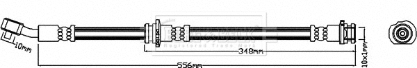 Flexible de frein BORG & BECK BBH8080