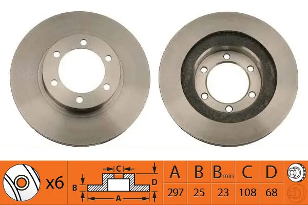 Disque de frein SB BR21172T