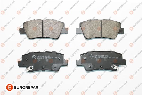 Kit de plaquettes de frein, frein à disque EUROREPAR 1681162180
