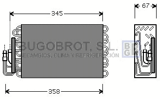 Évaporateur climatisation BUGOBROT 70-BWV272