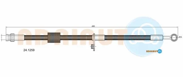 Flexible de frein ADRIAUTO 24.1259