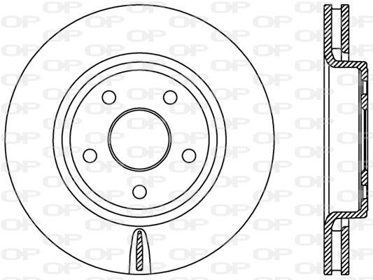 Disque de frein OPEN PARTS BDR2445.20