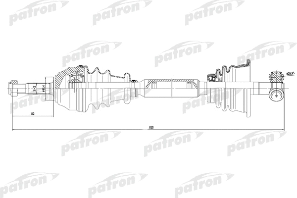 Arbre de transmission PATRON PDS0048