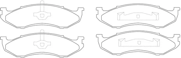 Kit de plaquettes de frein, frein à disque SB BP28490
