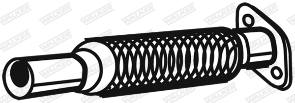 Tube ondulé, système d'échappement WALKER 08217