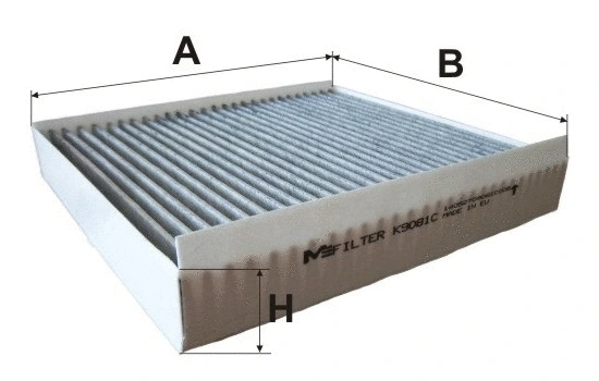 Filtre, air de l'habitacle MFILTER K 9081C