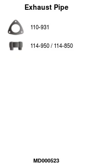 Tuyau d'échappement FA1 MD000523