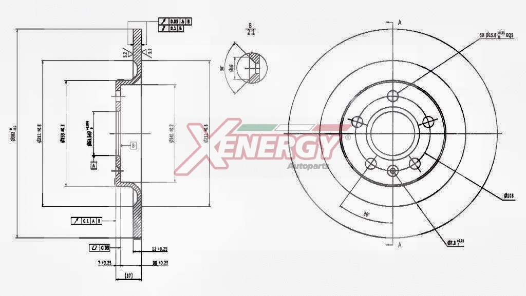 Disque de frein AP XENERGY X601548