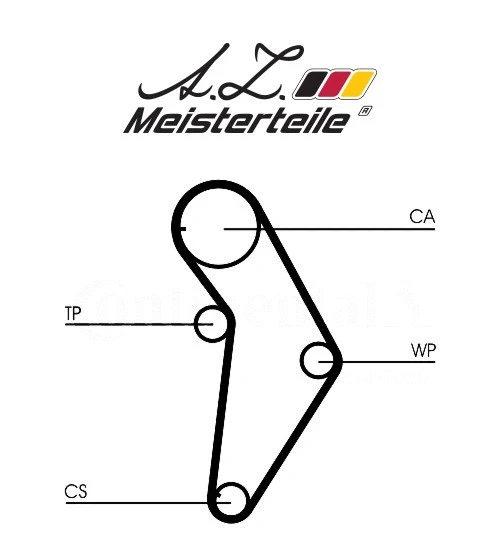 Kit de courroie crantée A.Z. Meisterteile AZMT-30-058-2047
