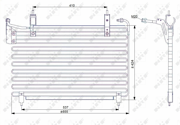 Condenseur, climatisation NRF 35071