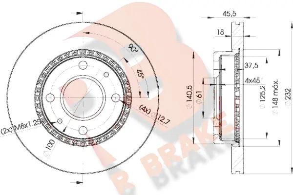 Disque de frein R BRAKE 78RBD20601