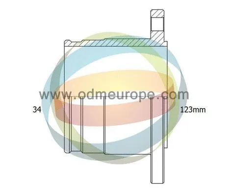 Jeu de joints, arbre de transmission 4X4 ESTANFI EST-14-216074