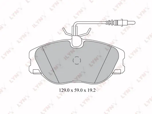 Kit de plaquettes de frein, frein à disque LYNXAUTO BD-2214