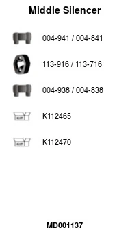 Silencieux central FA1 MD001137