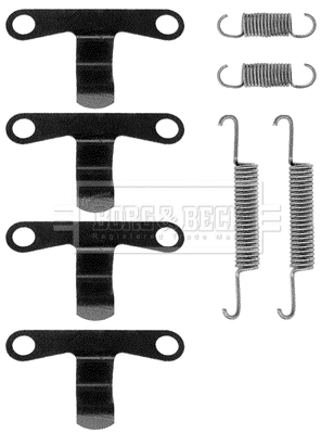 Kit d'accessoires, mâchoires de frein de stationnement BORG & BECK BBK6130