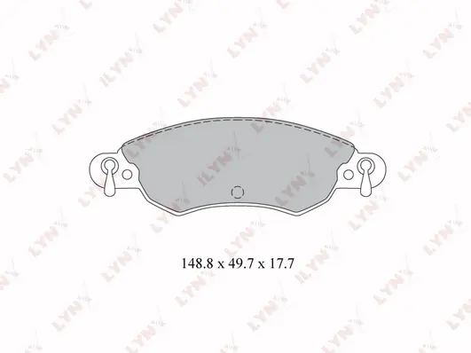 Kit de plaquettes de frein, frein à disque LYNXAUTO BD-2207