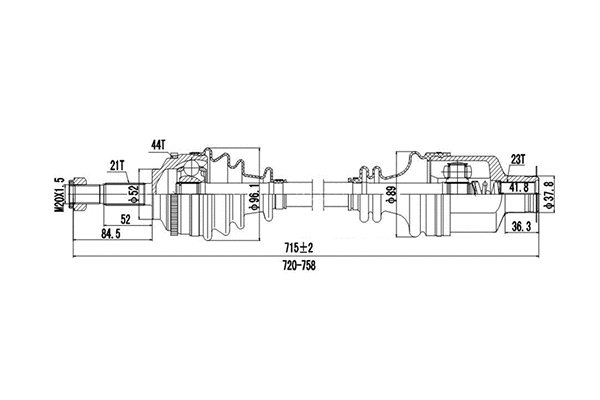 Arbre de transmission DYNAMATRIX DDS250263