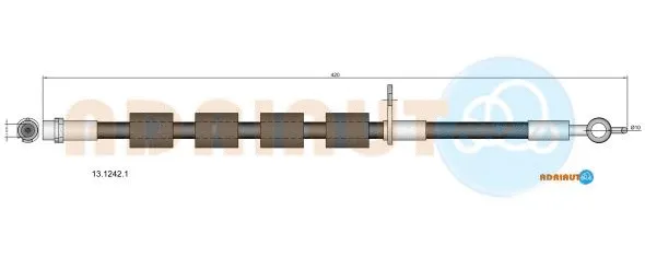 Flexible de frein ADRIAUTO 13.1242.1