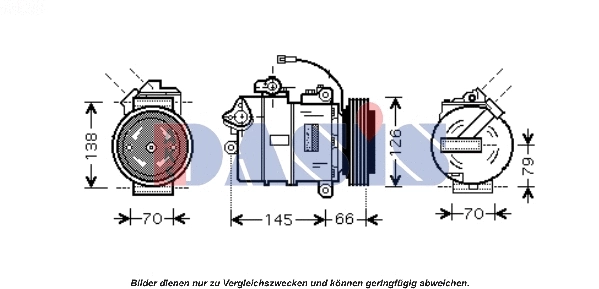 Compresseur, climatisation AKS DASIS 851684N