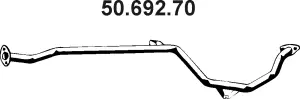 Tuyau d'échappement EBERSPÄCHER 50.692.70