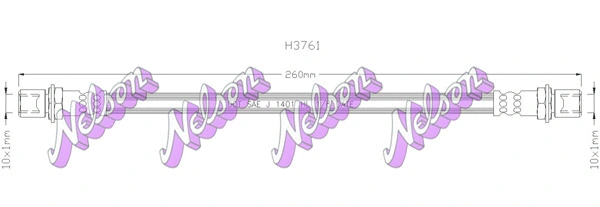 Flexible de frein KAWE H3761