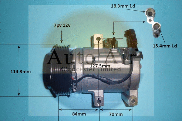 Compresseur, climatisation AUTO AIR GLOUCESTER 14-0128P