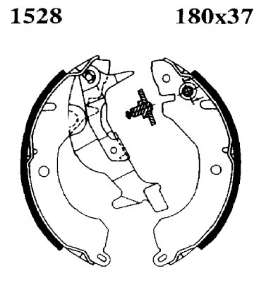 Jeu de mâchoires de frein BSF 01528