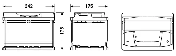 Batterie de démarrage TUDOR TB602